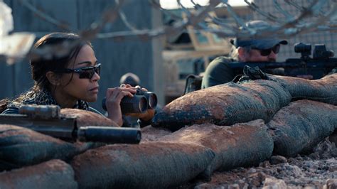 Zoe Saldana Sexy Scene in Special Ops: Lioness